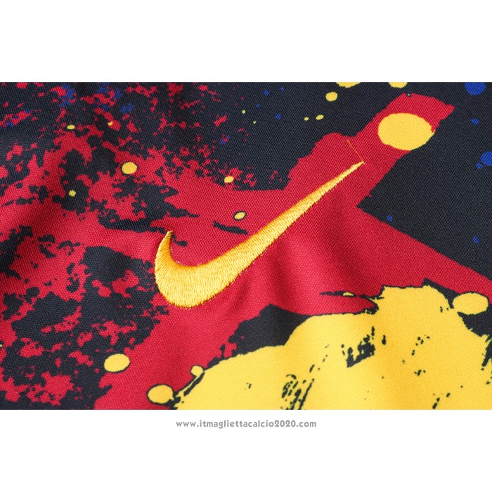 Tuta da Track FC Barcellona Manica Corta 2020 2021 Blu